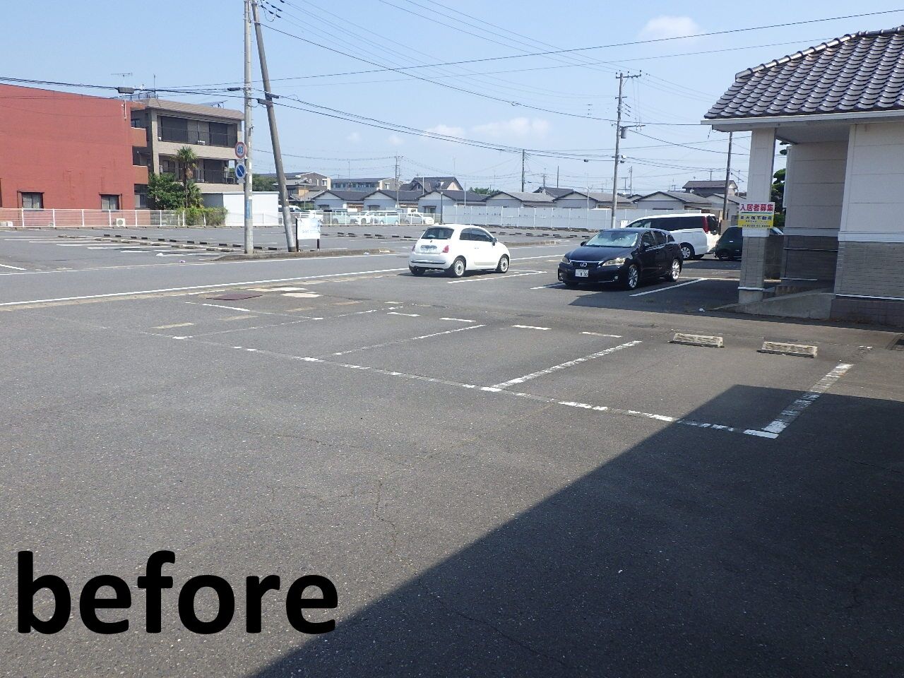 茨城県神栖市で白線工事